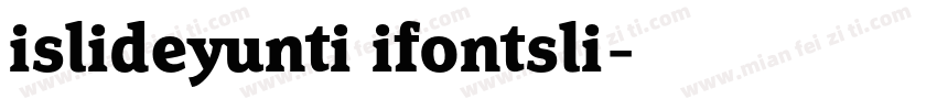 islideyunti ifontsli字体转换